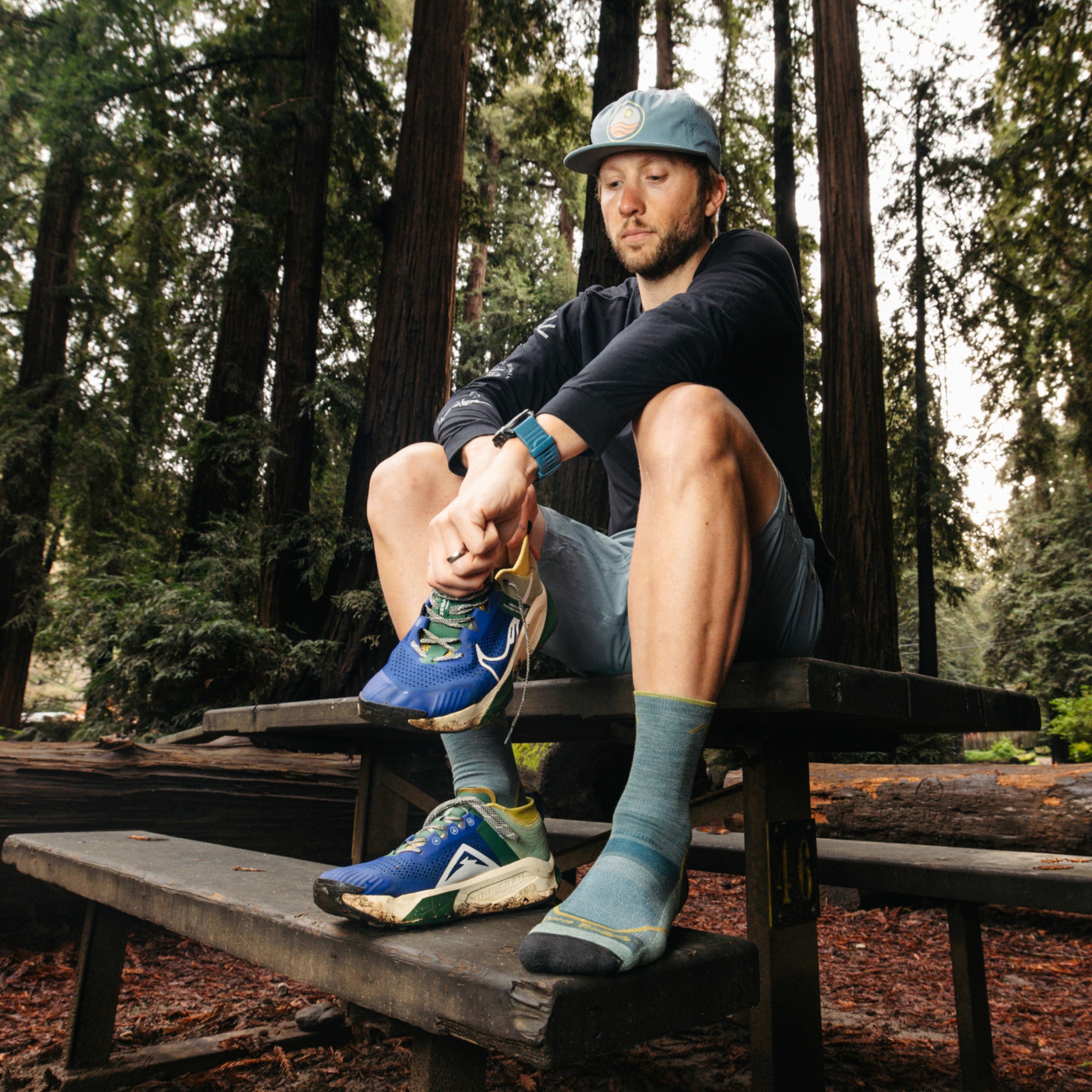 Men's Light Hiker Micro Crew Lightweight Hiking Socks - Image 3