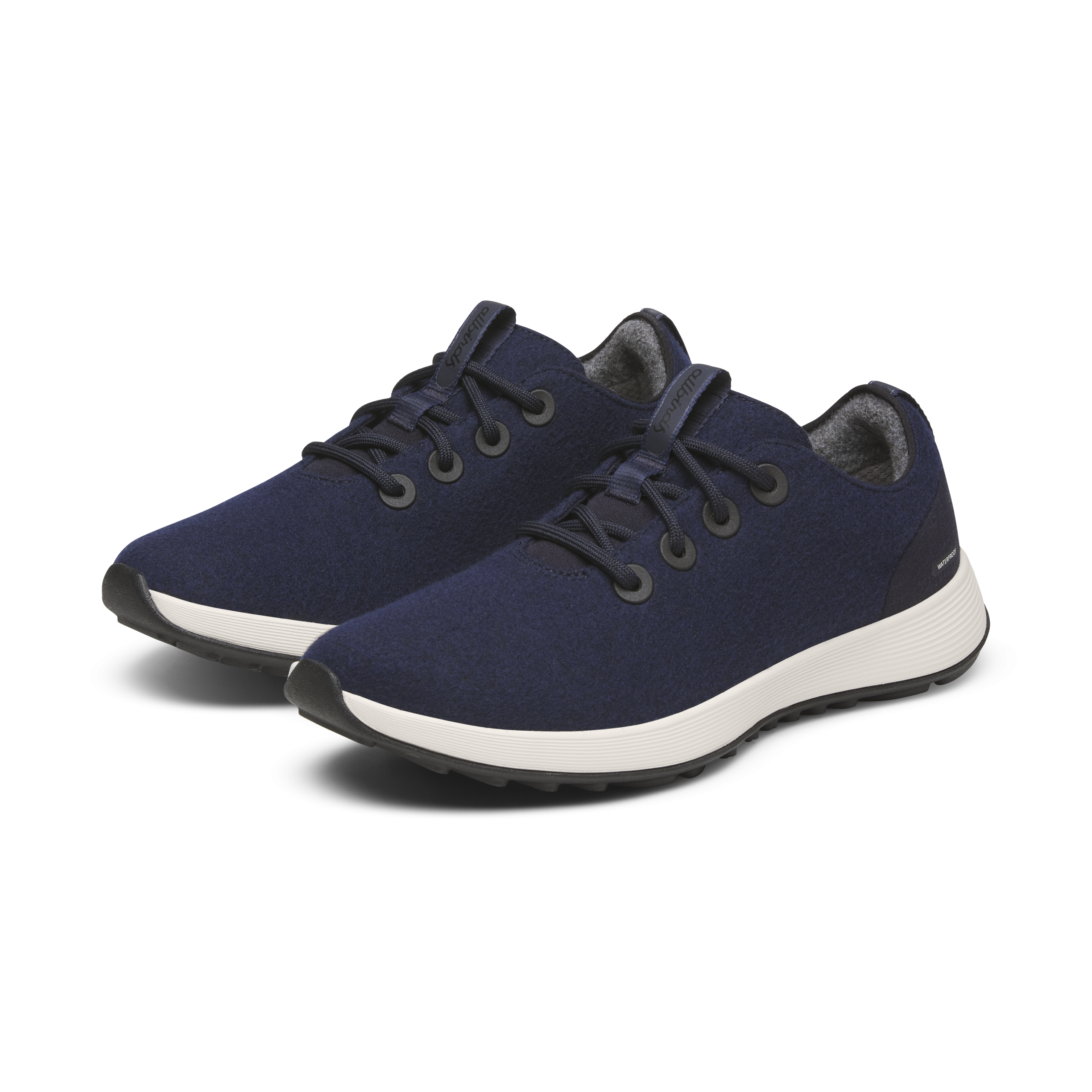 Men's Wool Runner NZ Waterproof - Dark Navy (Natural White Sole) - Image 5