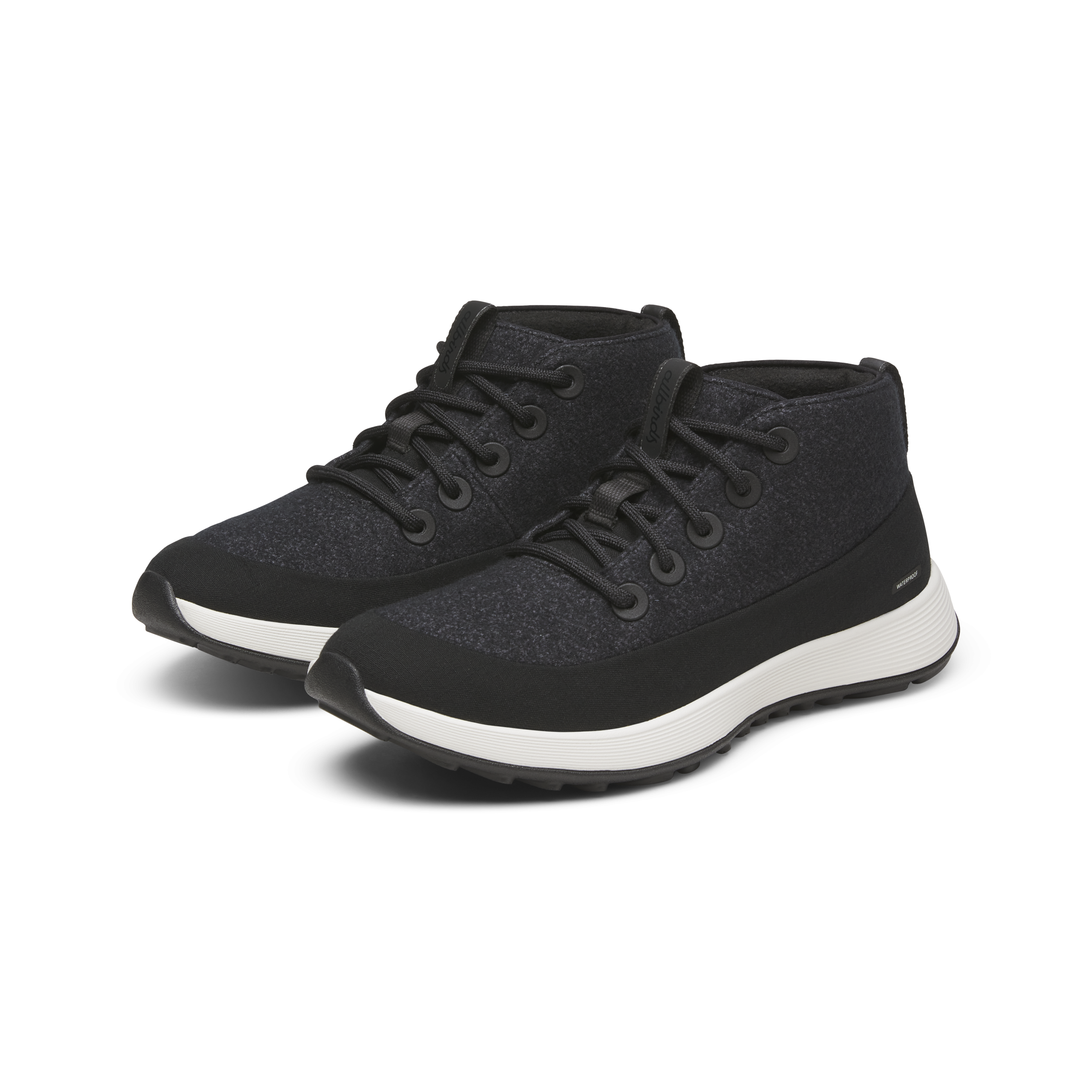 Women's Wool Runner NZ Mid Waterproof - Natural Black (Natural White Sole) - Image 5