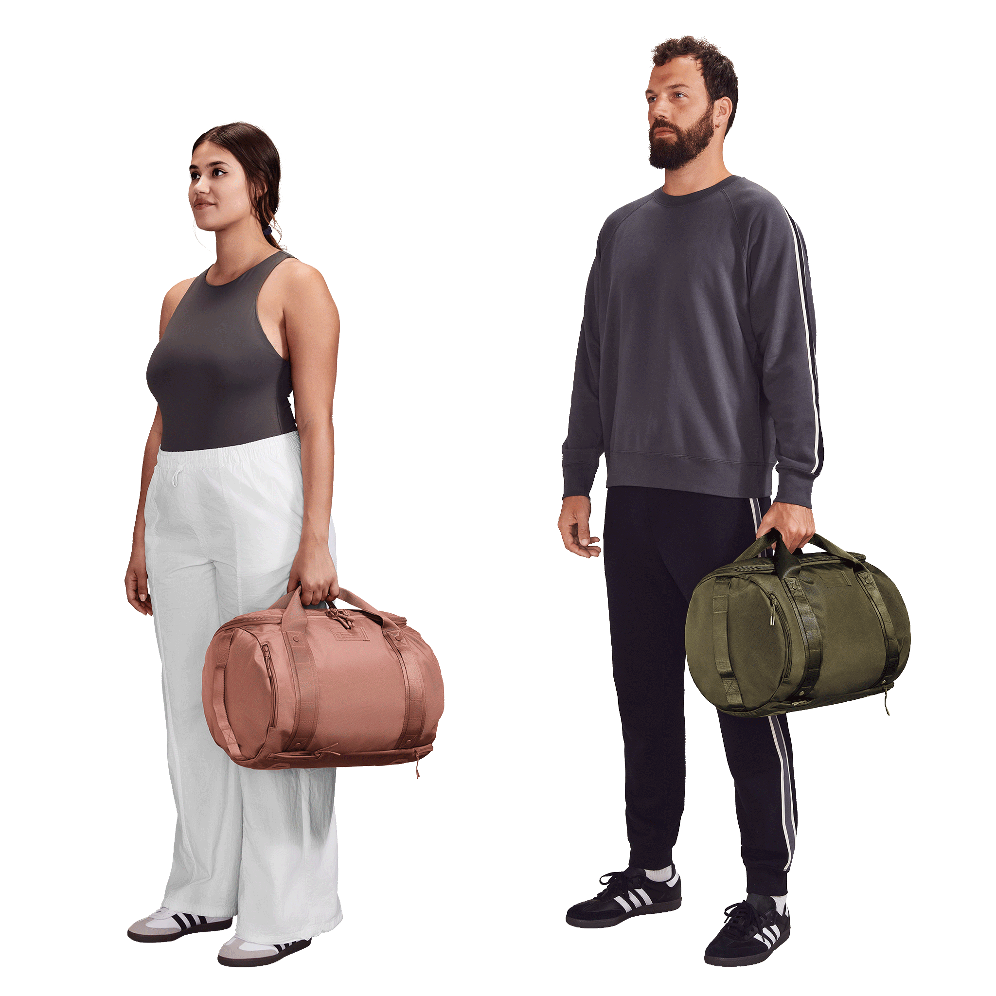 Denver Convertible Duffle in Dark Moss. Medium - Image 9